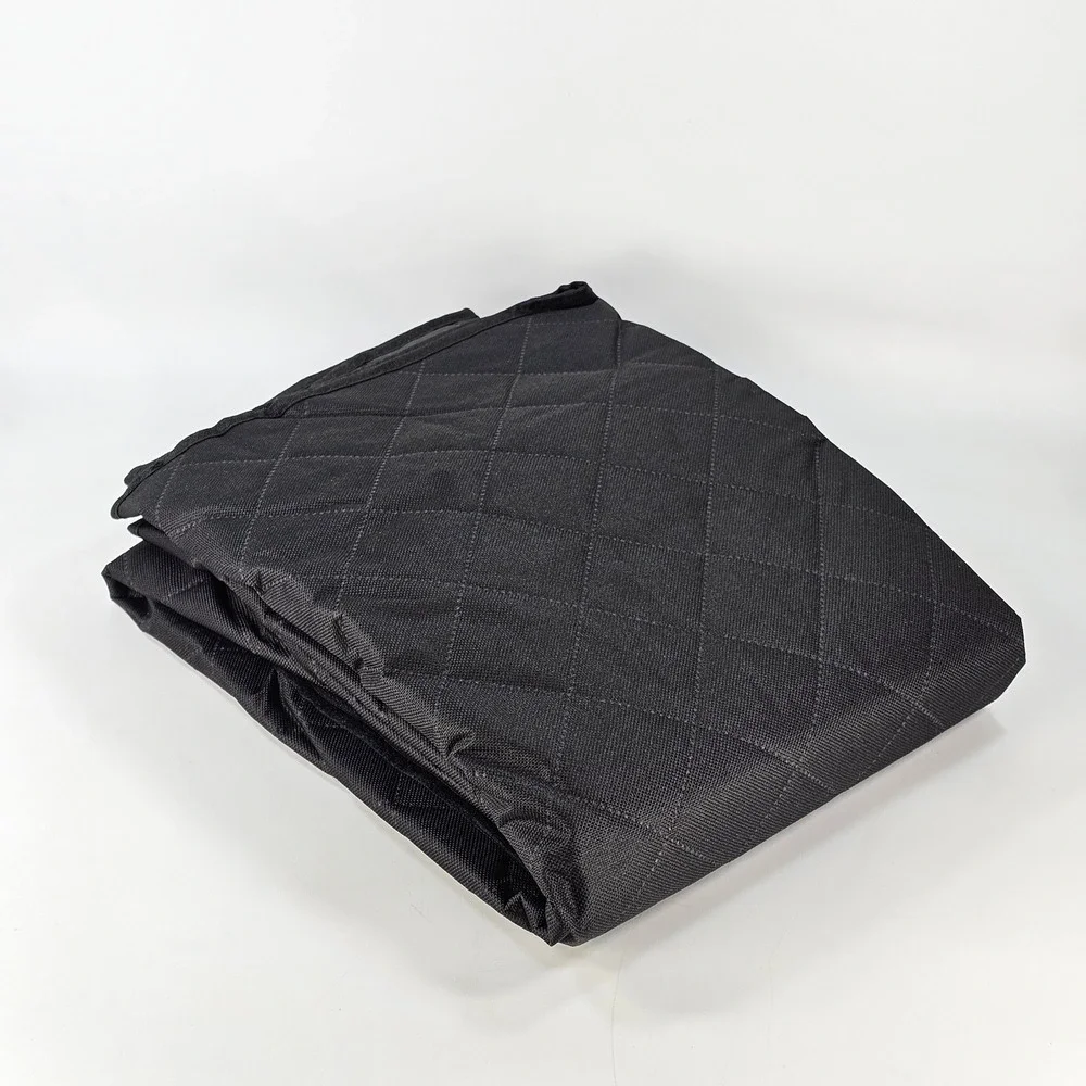 NEW Black Quilted Pet Backseat Cover Protector Durable Waterproof Non-Slip Strap